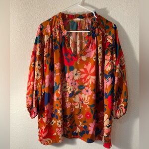 Entro Floral dressy top